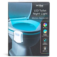 LED motion-sensor toilet night light