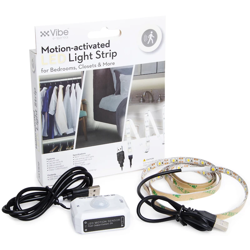 motion-activated LED light strip - warm white