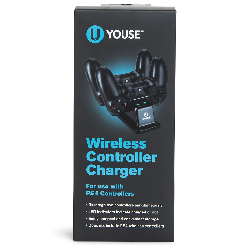 wireless controller charger for use with ps4
