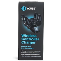 wireless controller charger for use with ps4