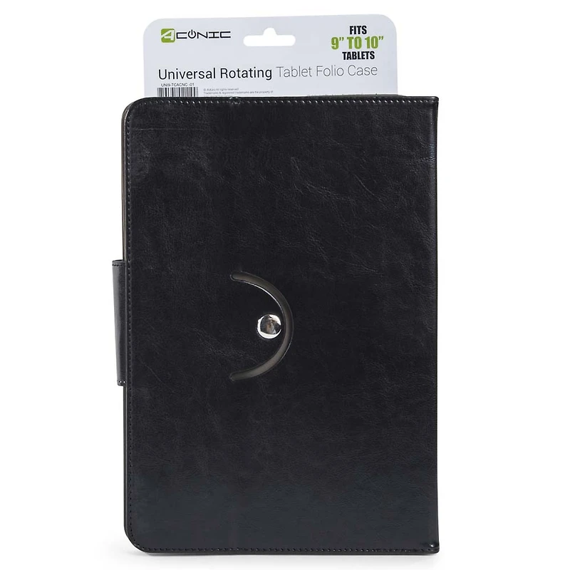 9in To 10in Tablet Folio Case - Black