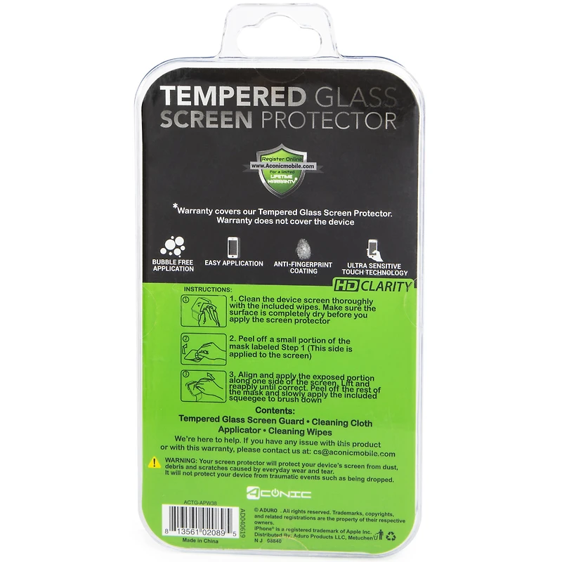 Apple Watch 38mm tempered glass screen protector