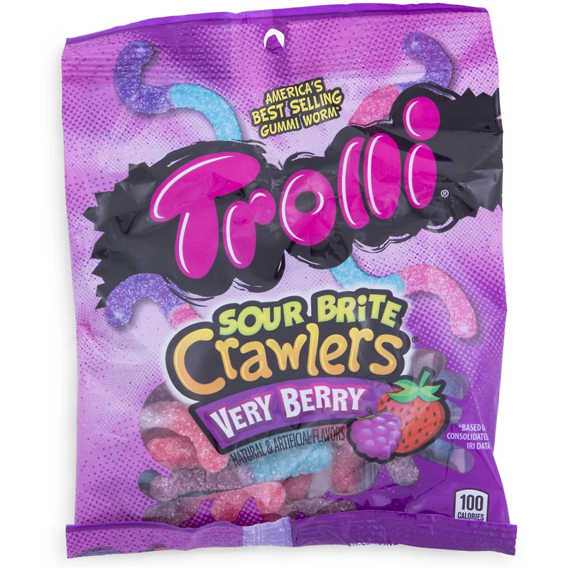 trolli sour brite crawlers very berry 4oz bag