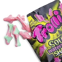 trolli sour watermelon sharks gummi candy bag 4.25oz