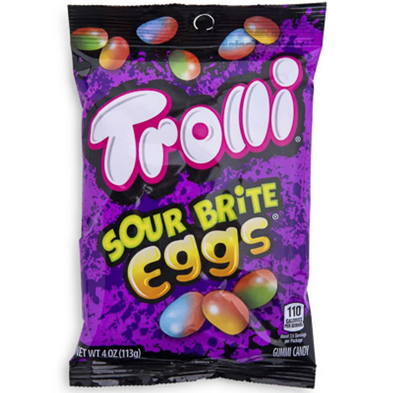 trolli sour brite eggs gummi candy 4oz bag