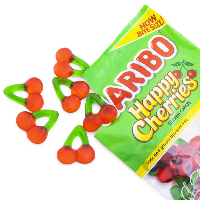 haribo happy cherries gummi candy 4oz bag