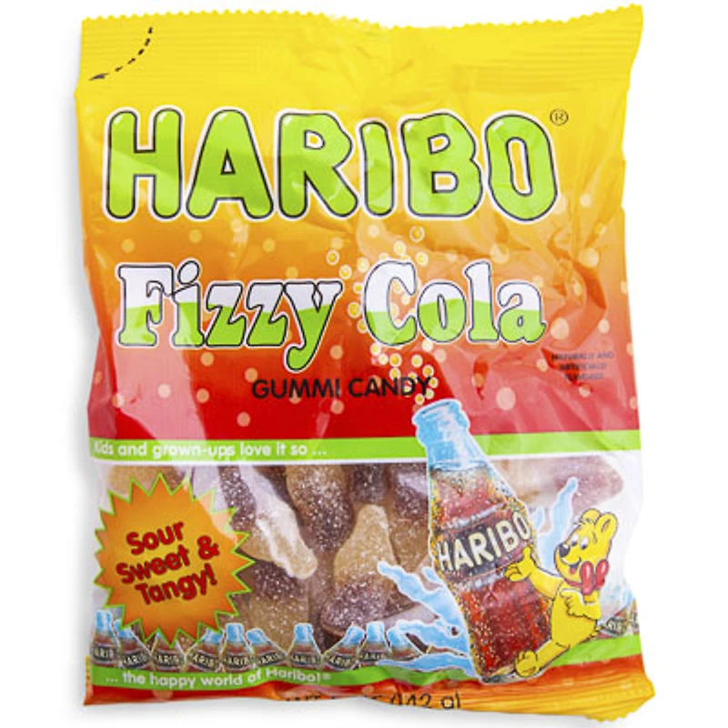 haribo fizzy cola gummi candy bag 5oz