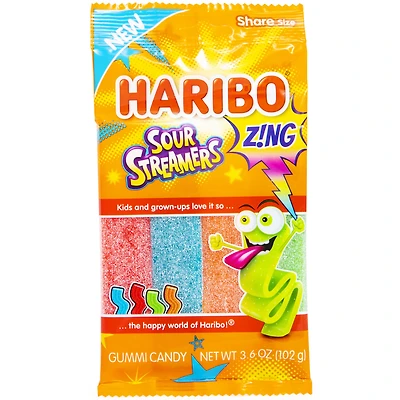 Haribo® Sour Streamers Share Size 3.6oz