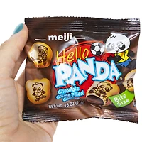 meiji  hello panda chocolate creme filled cookies