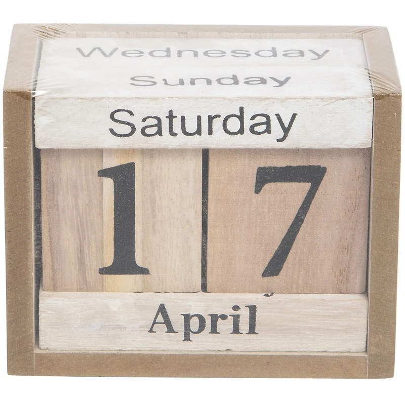 room 2 room wood perpetual calendar