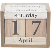 room 2 room wood perpetual calendar
