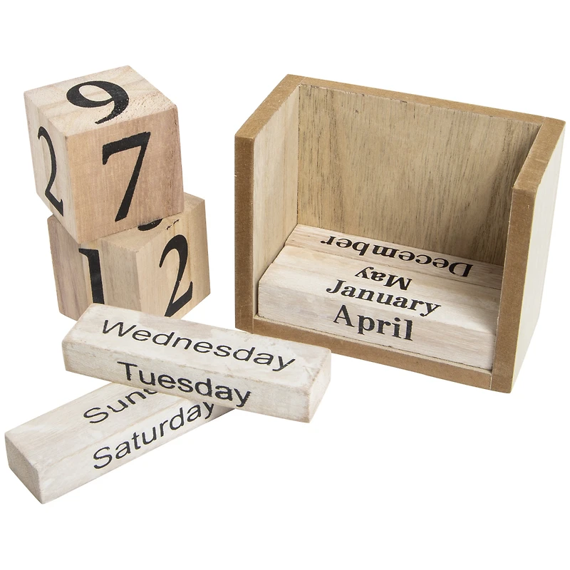 room 2 room wood perpetual calendar