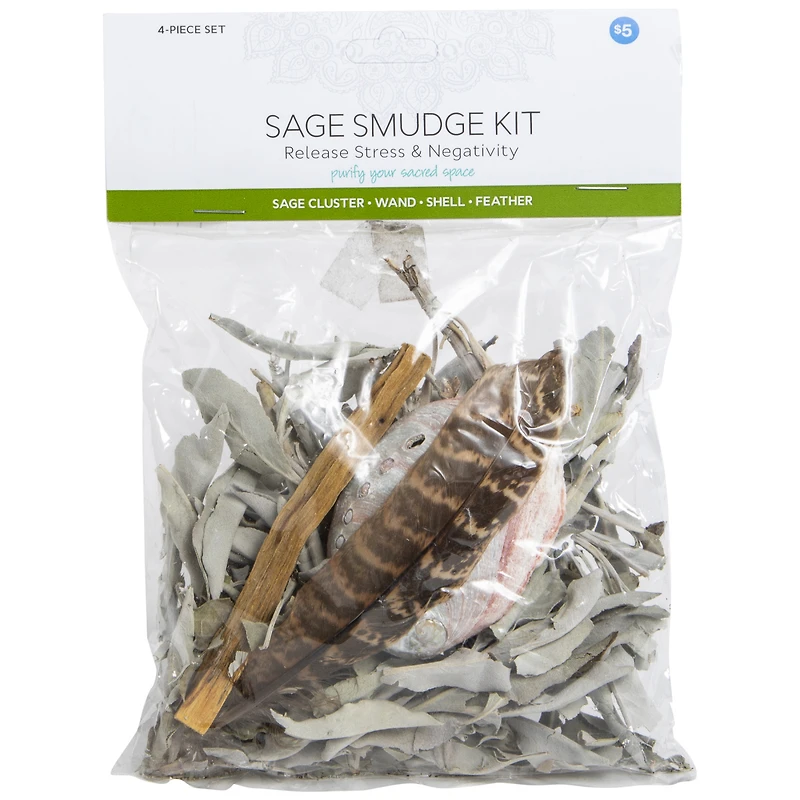 Sage Smudge Kit 4-Piece Set