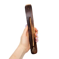 Wooden incense Holder With Gold Emblem