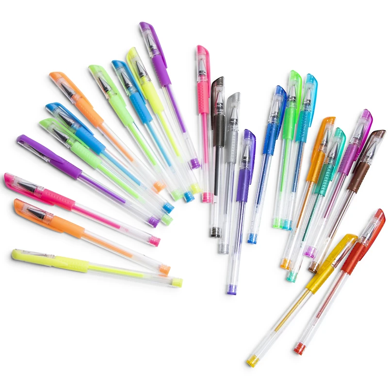 glitter and pastel gel pen pack 24-count