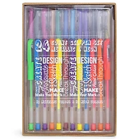 metallic and neon gel pens 24-count