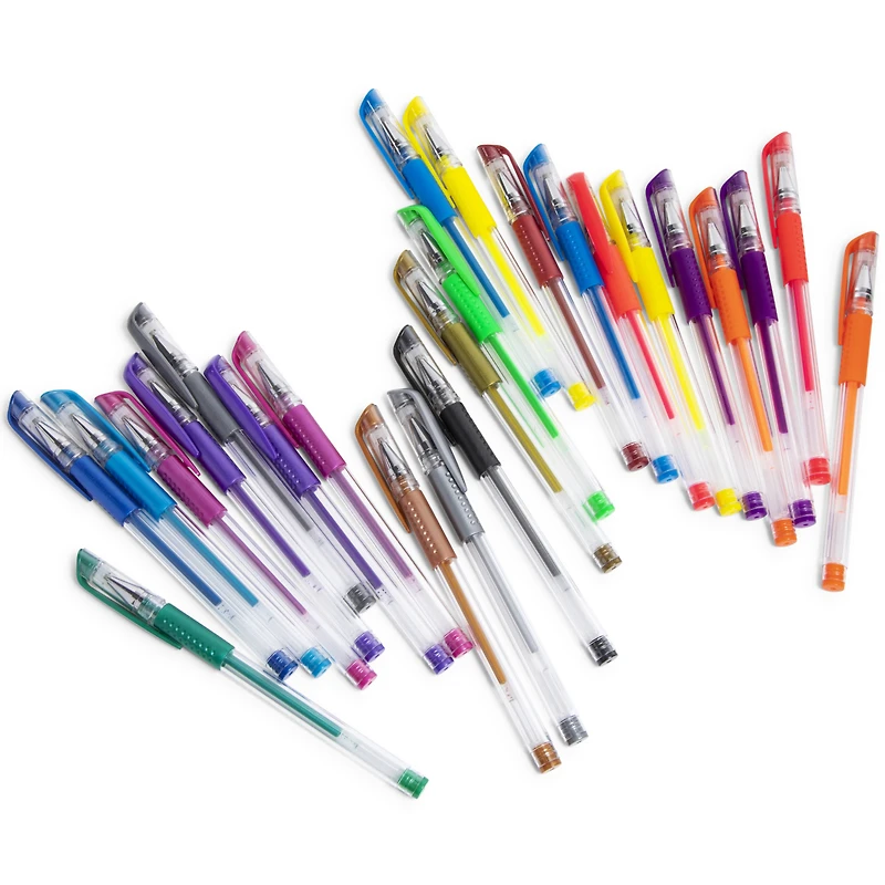 metallic and neon gel pens 24-count