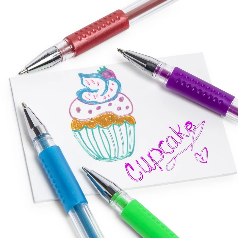 metallic and neon gel pens 24-count