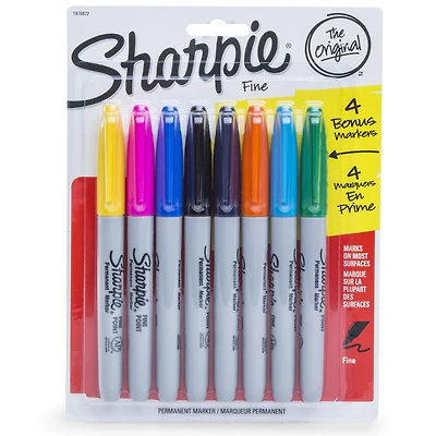 sharpie 4+4 assorted color markers 8-count
