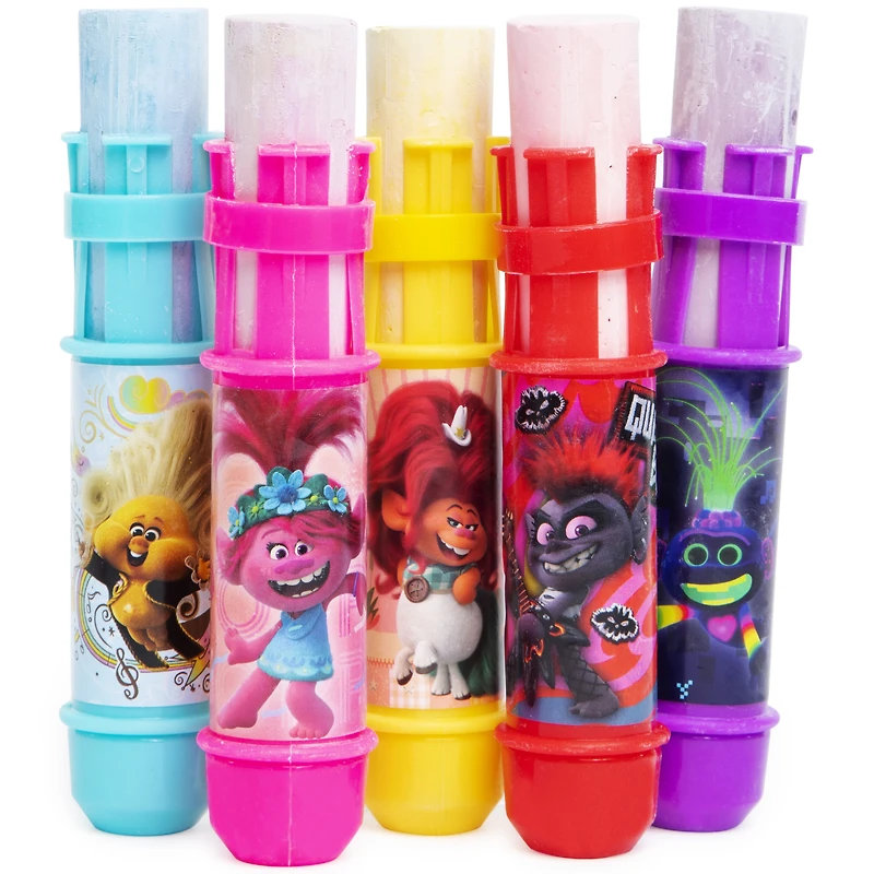 trolls jumbo chalk 5-piece set