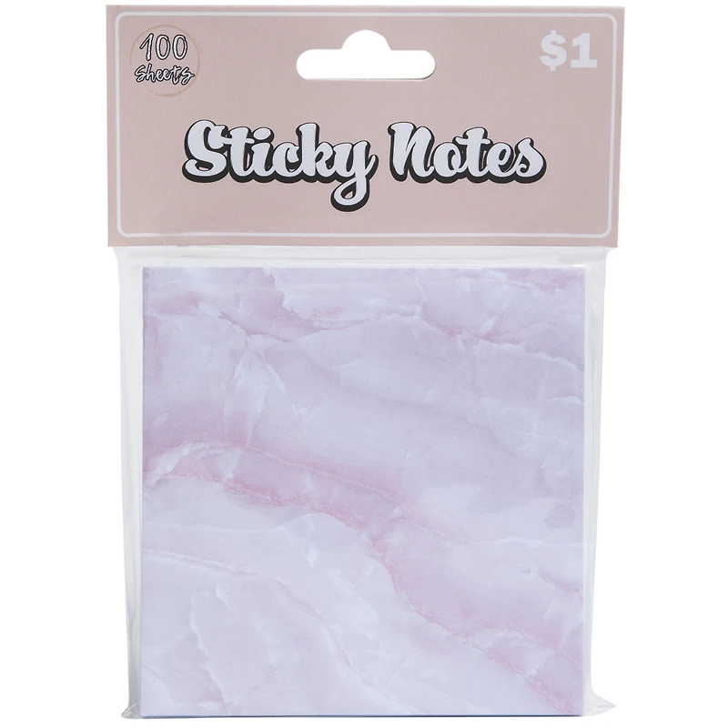 marble sticky notes 100-sheets