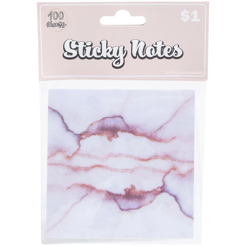 marble sticky notes 100-sheets