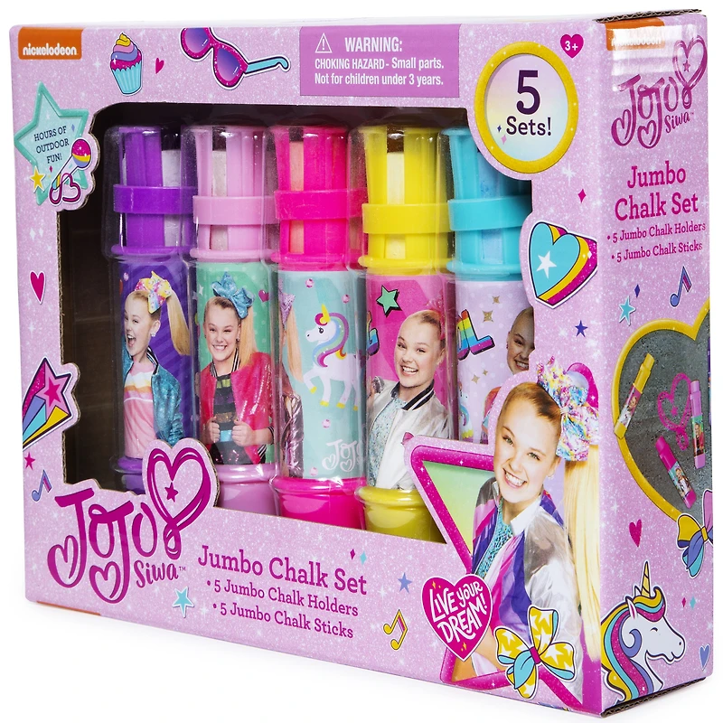 jojo siwa jumbo chalk 5-piece set