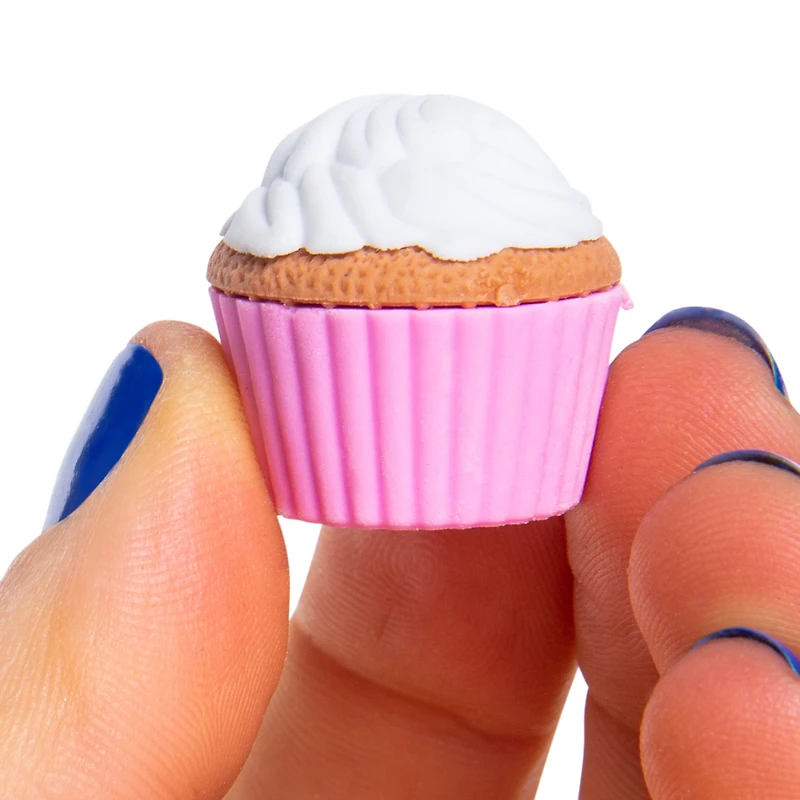 cute erasers, food mini pencil eraser, eraser set, kawaii strawberry shortcake gifts, cupcake