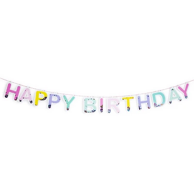 happy birthday' glitter banner 6ft