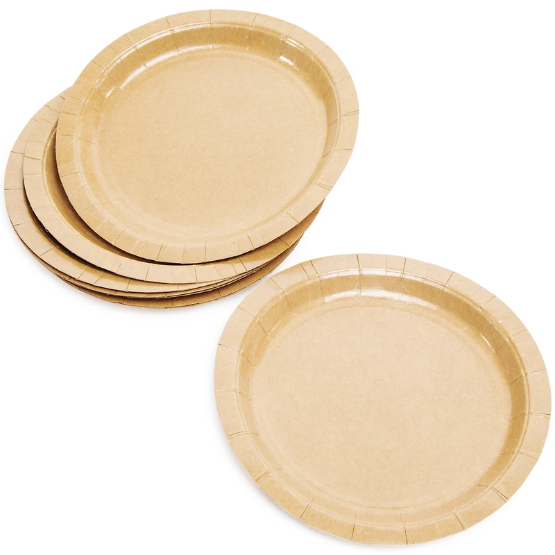 7in paper party plates 8-count