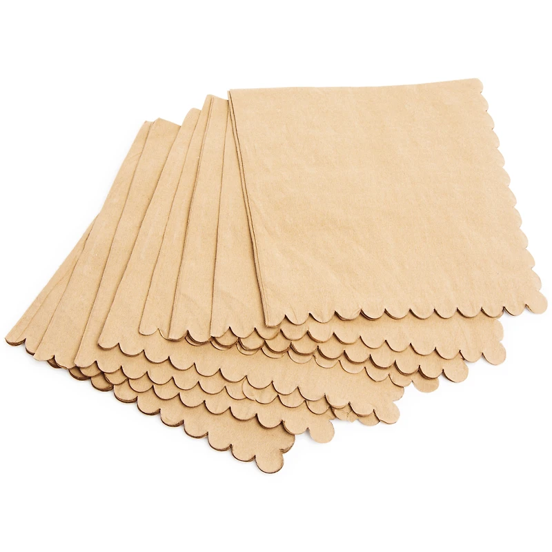brown kraft napkins 18-count