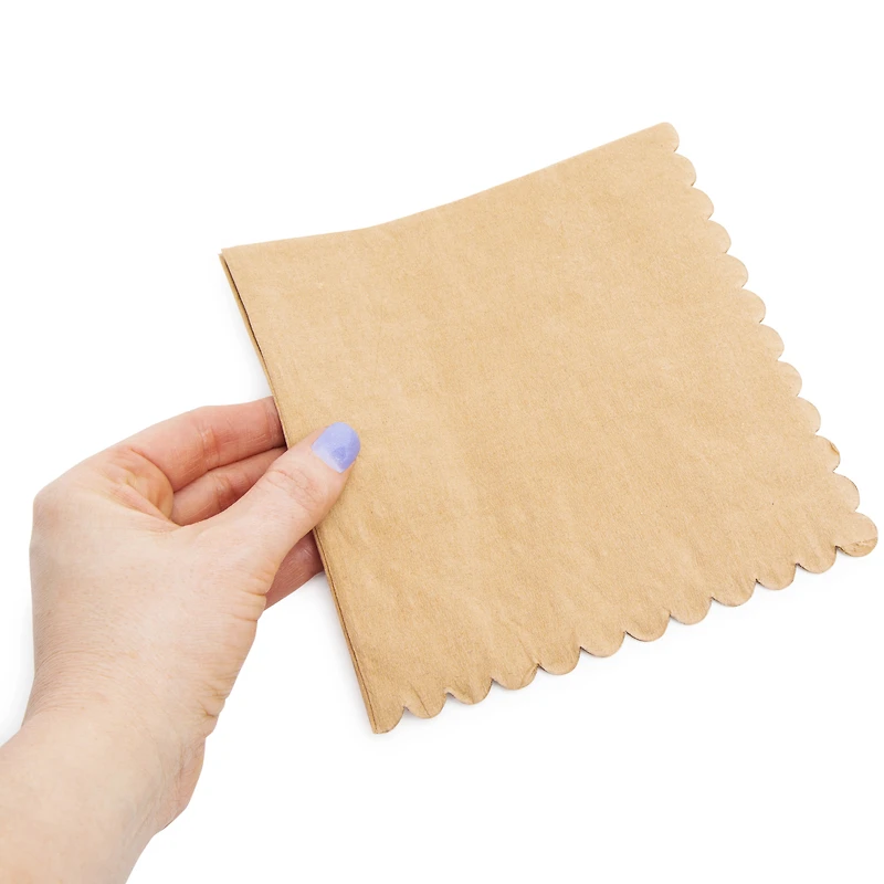 brown kraft napkins 18-count