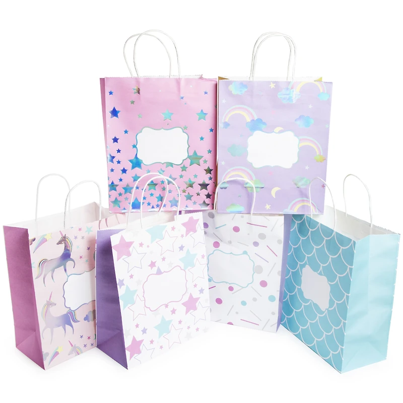 magical gift bags 6-pack, 13in x 10.5in