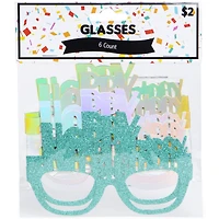 happy birthday' party glasses 6-count