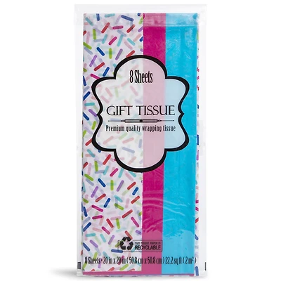 Colorful Gift Tissue 8-Pack