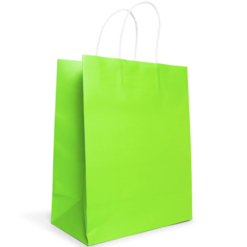 6-count medium neon gift bags 13in x 10.5in