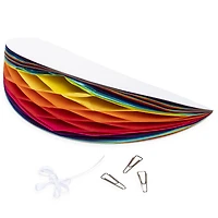 Rainbow Honeycomb Ball Tissue Paper Party Decoration 9.75in
