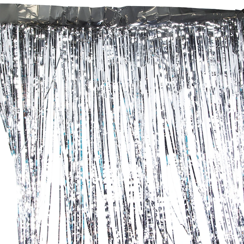 Mylar Silver Party Backdrop 48in X 60in