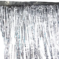 Mylar Silver Party Backdrop 48in X 60in