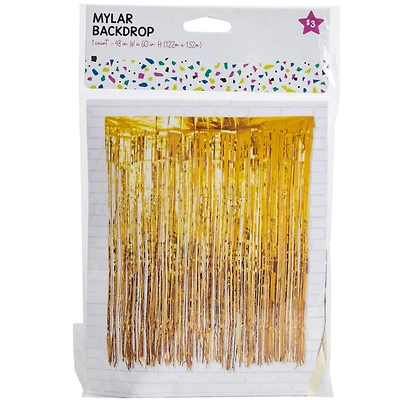 mylar gold foil curtain 48in x 60in