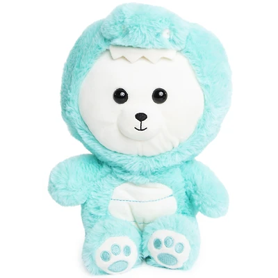 hooded plush, stuffed bear, animal animals, toy, five below girl toys, ty cute plushies, unicorn dragon bear plush