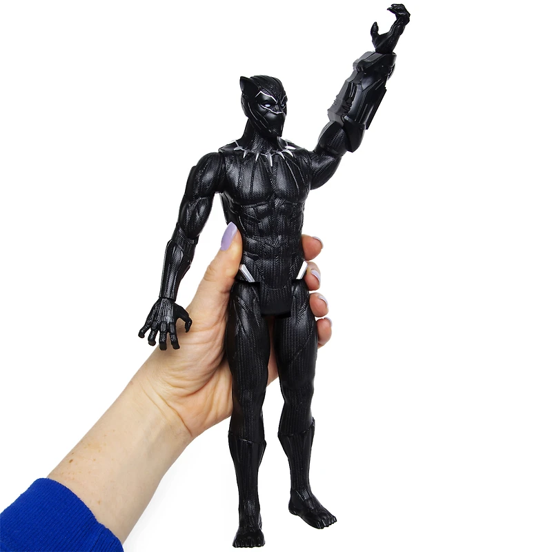 marvel avengers titan hero series black panther action figure doll 12in