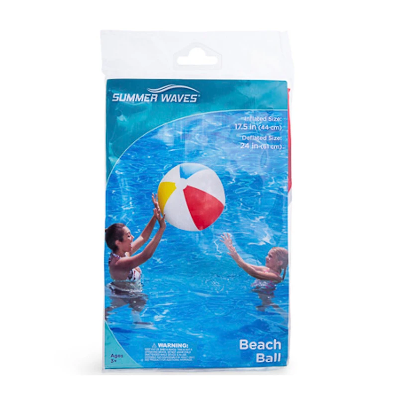 summer waves beach ball 17.5in