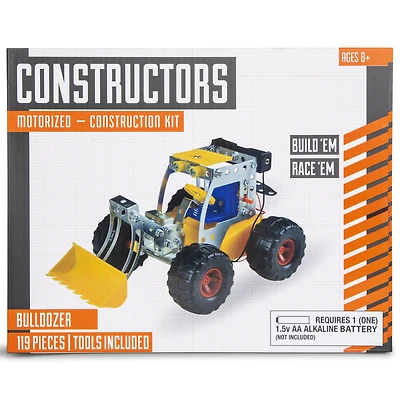 battery operated car erector set;toys;five below;fivebelow;fivebelow.com;constructors motorized construction kit;three-wheeler, sprint car, racecar, dune buddy, bulldozer;building toys;constructing toys;motorized cars;car toys;cool gifts for $5