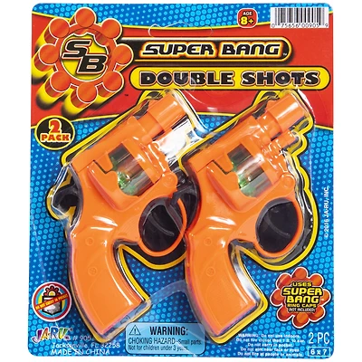 Super Bang™ Double Shots 2-Pack Cap Guns