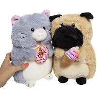 stuffed animal, cat dog foodie, plush animals, chubby toys, gifts, girl gift, boy christmas, hannukah, chanukah, kid toy