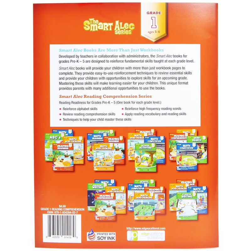 The Smart Alec Series™ Reading Comprehension Workbook - Grade 1