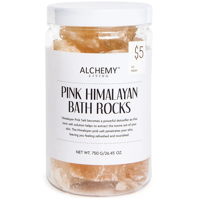 pink himalayan bath rocks 24.45oz