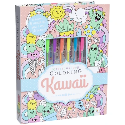 kawaii kaleidoscope coloring book