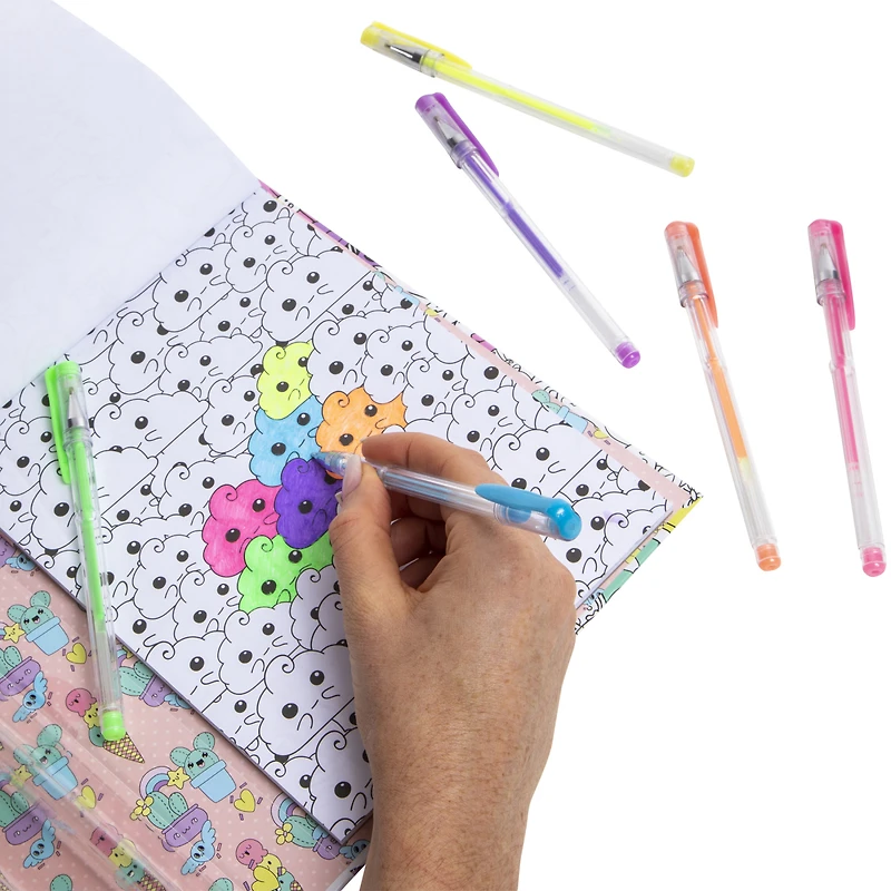 Kawaii Kaleidoscope Coloring Book